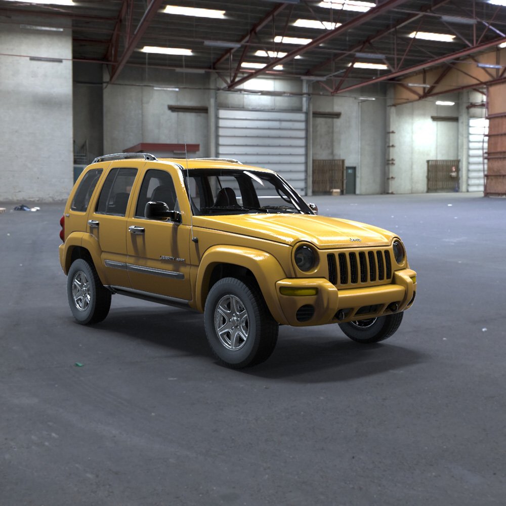 Jeep Liberty 2002 - OBJ/ 3ds  - Extended License by N/A