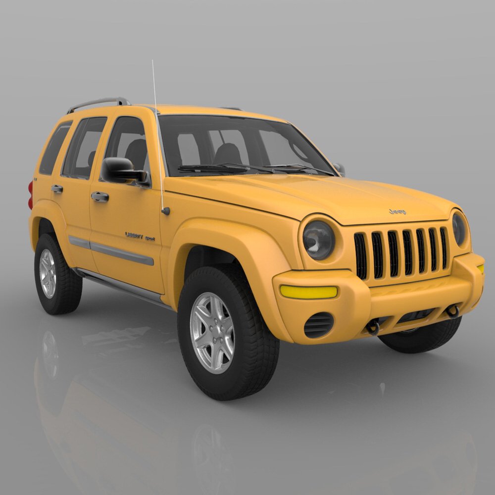 Jeep Liberty 2002 - OBJ/ 3ds  - Extended License by N/A