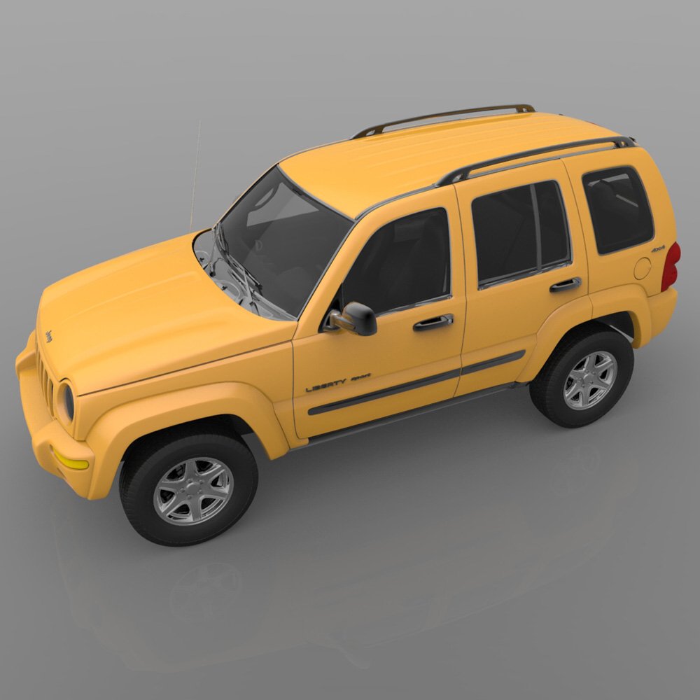 Jeep Liberty 2002 - OBJ/ 3ds  - Extended License by N/A