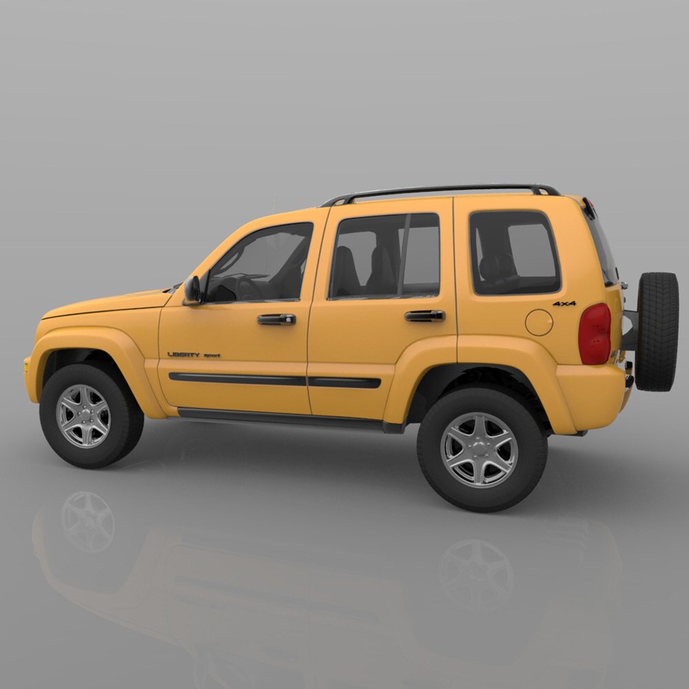 Jeep Liberty 2002 - OBJ/ 3ds  - Extended License by N/A