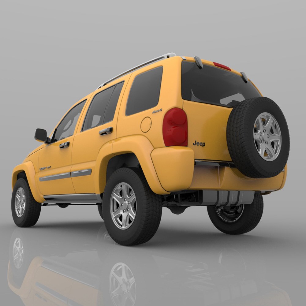 Jeep Liberty 2002 - OBJ/ 3ds  - Extended License by N/A