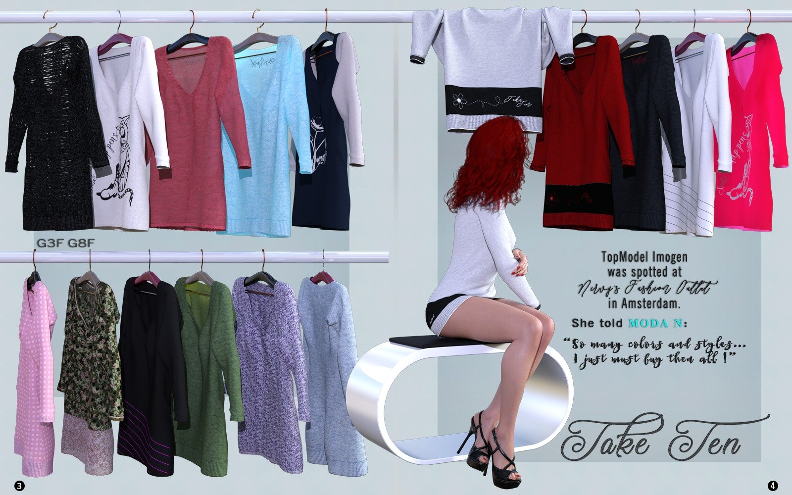 dforce Take Ten Jumper Dress G3F G8F by N/A