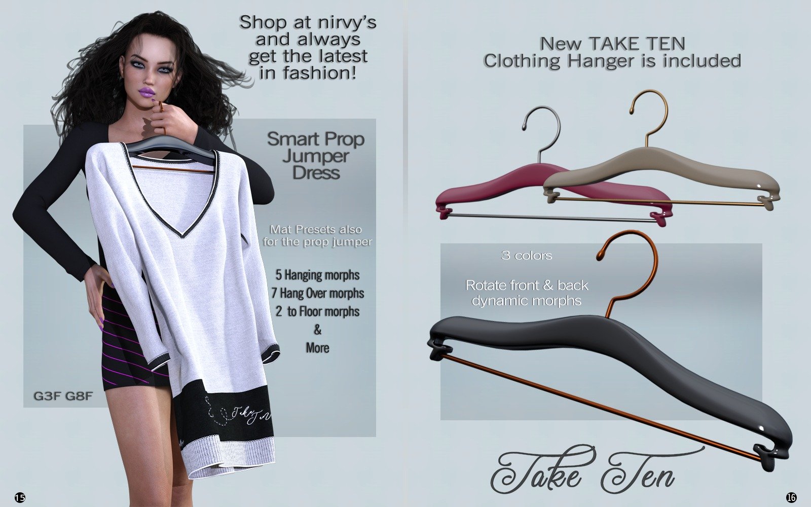 dforce Take Ten Jumper Dress G3F G8F by N/A