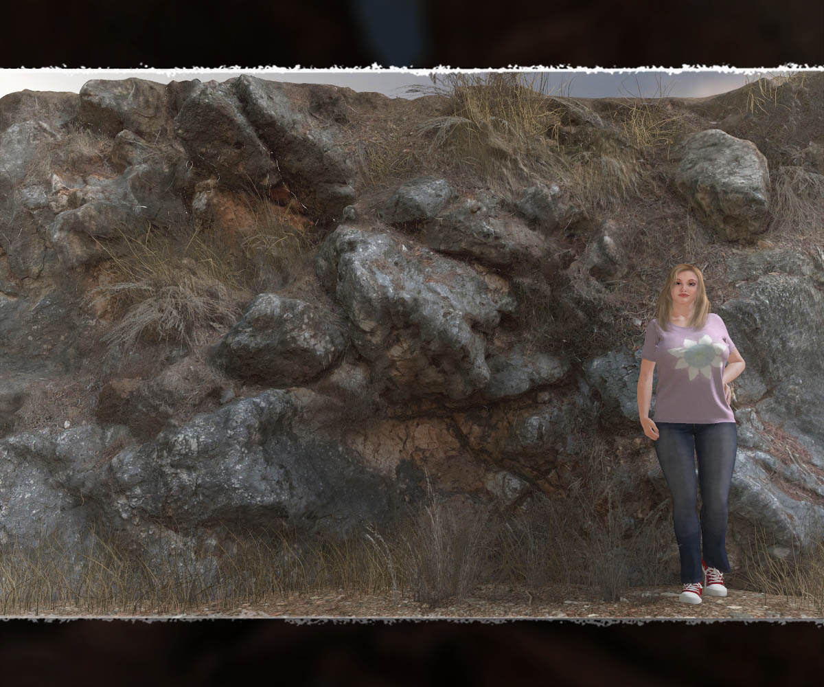 3D Cliff Construction set: Mediterranean Red Rocks by N/A