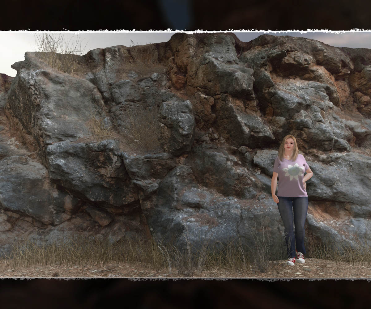 3D Cliff Construction set: Mediterranean Red Rocks by N/A