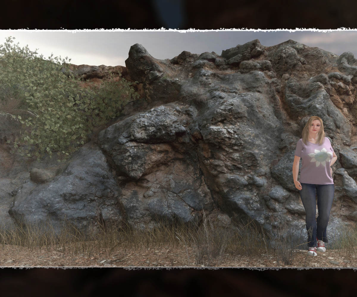 3D Cliff Construction set: Mediterranean Red Rocks by N/A