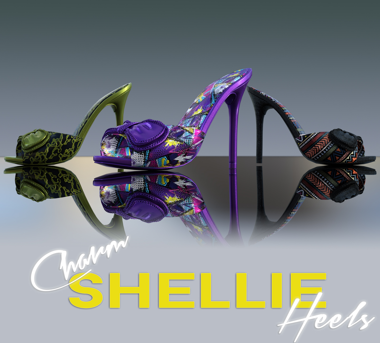 Charm Shellie Heels by N/A