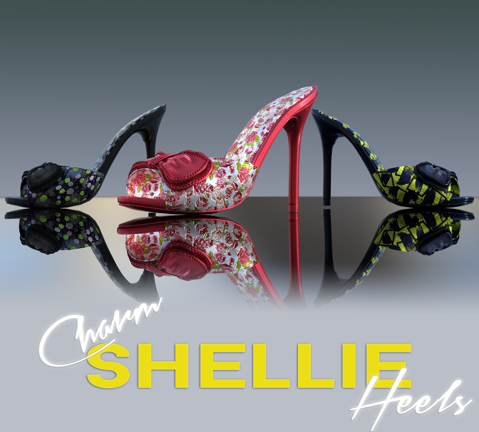 Charm Shellie Heels by N/A