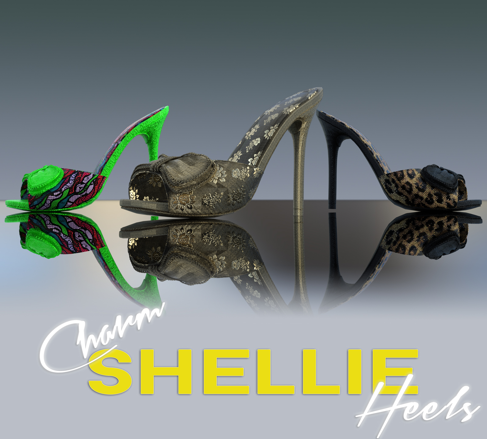 Charm Shellie Heels by N/A