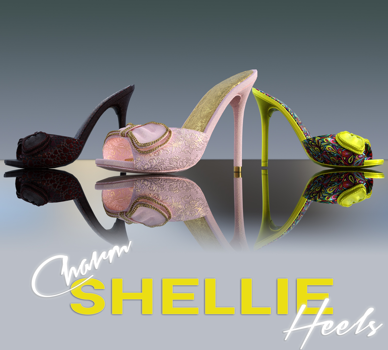Charm Shellie Heels by N/A