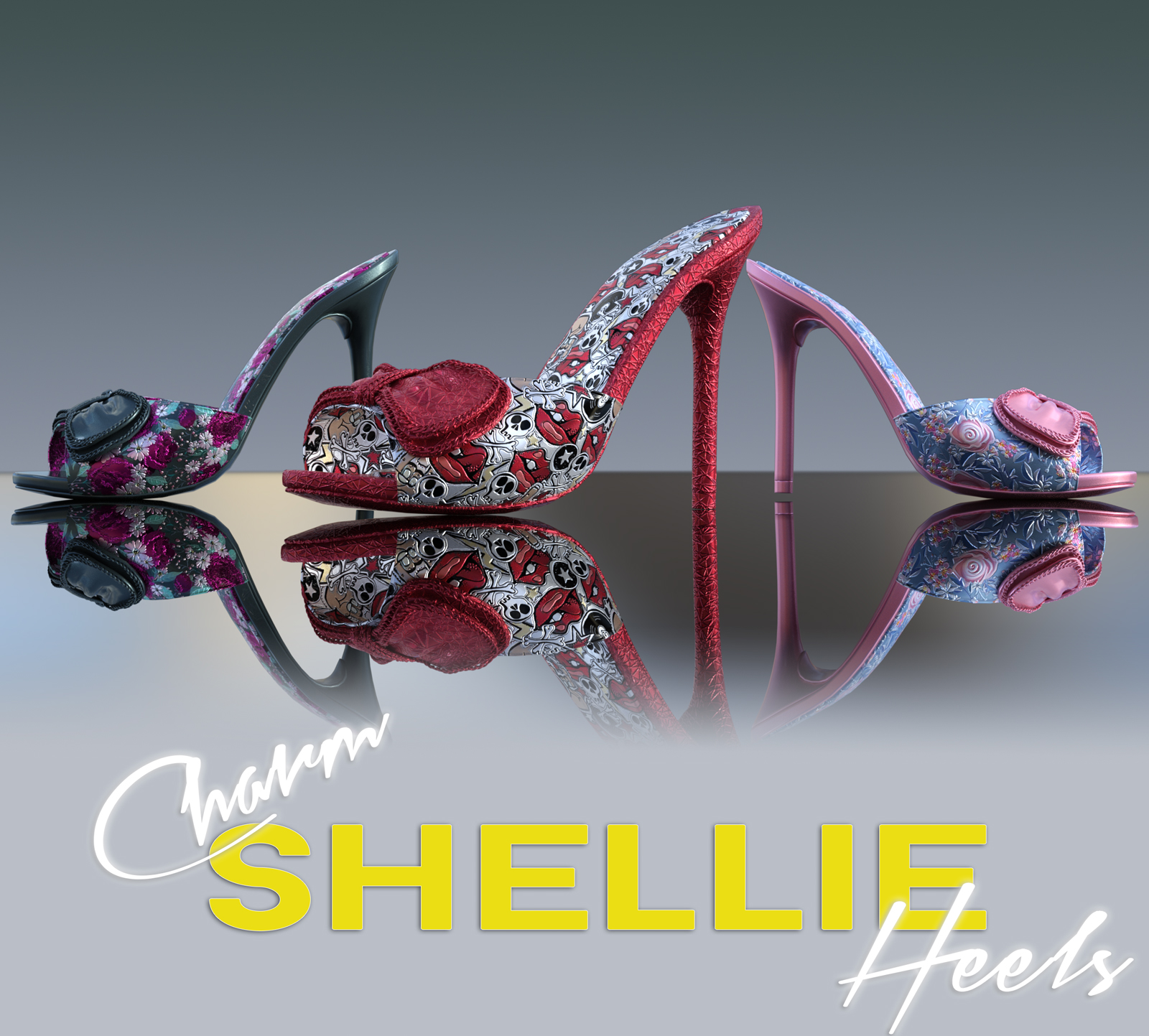 Charm Shellie Heels by N/A