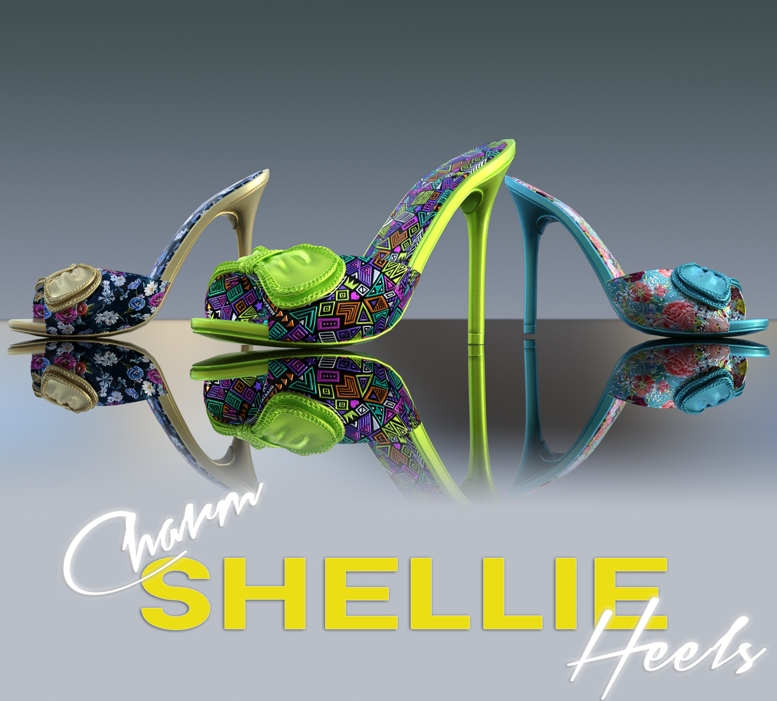 Charm Shellie Heels by N/A