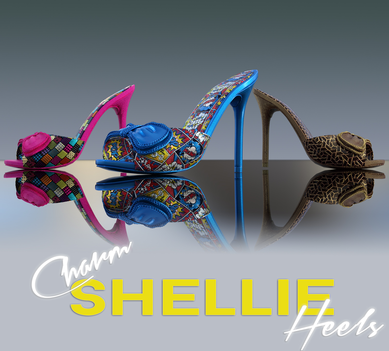 Charm Shellie Heels by N/A