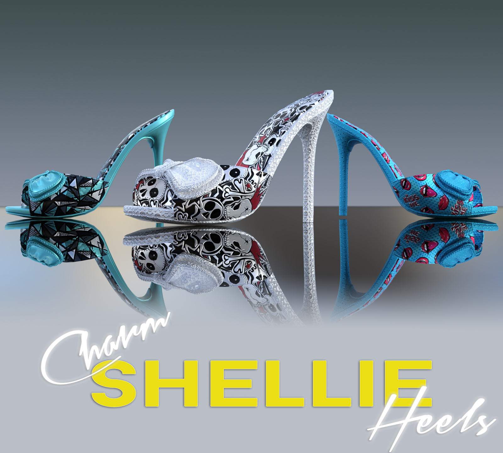 Charm Shellie Heels by N/A