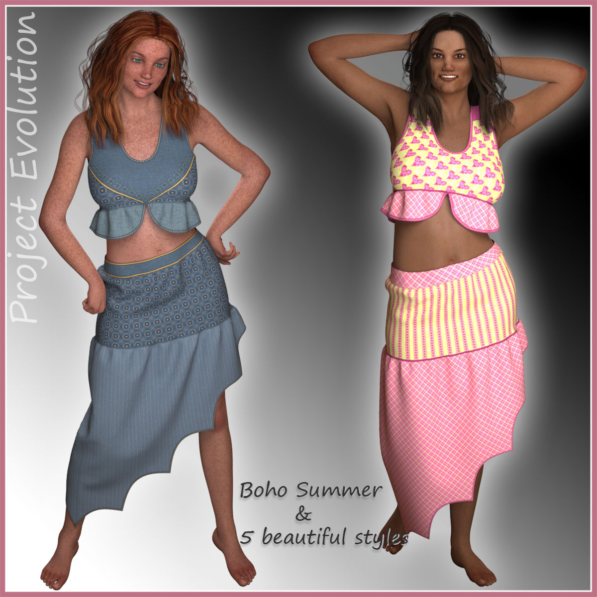Boho Summer and 5 Styles for Project Evolution - Poser by N/A