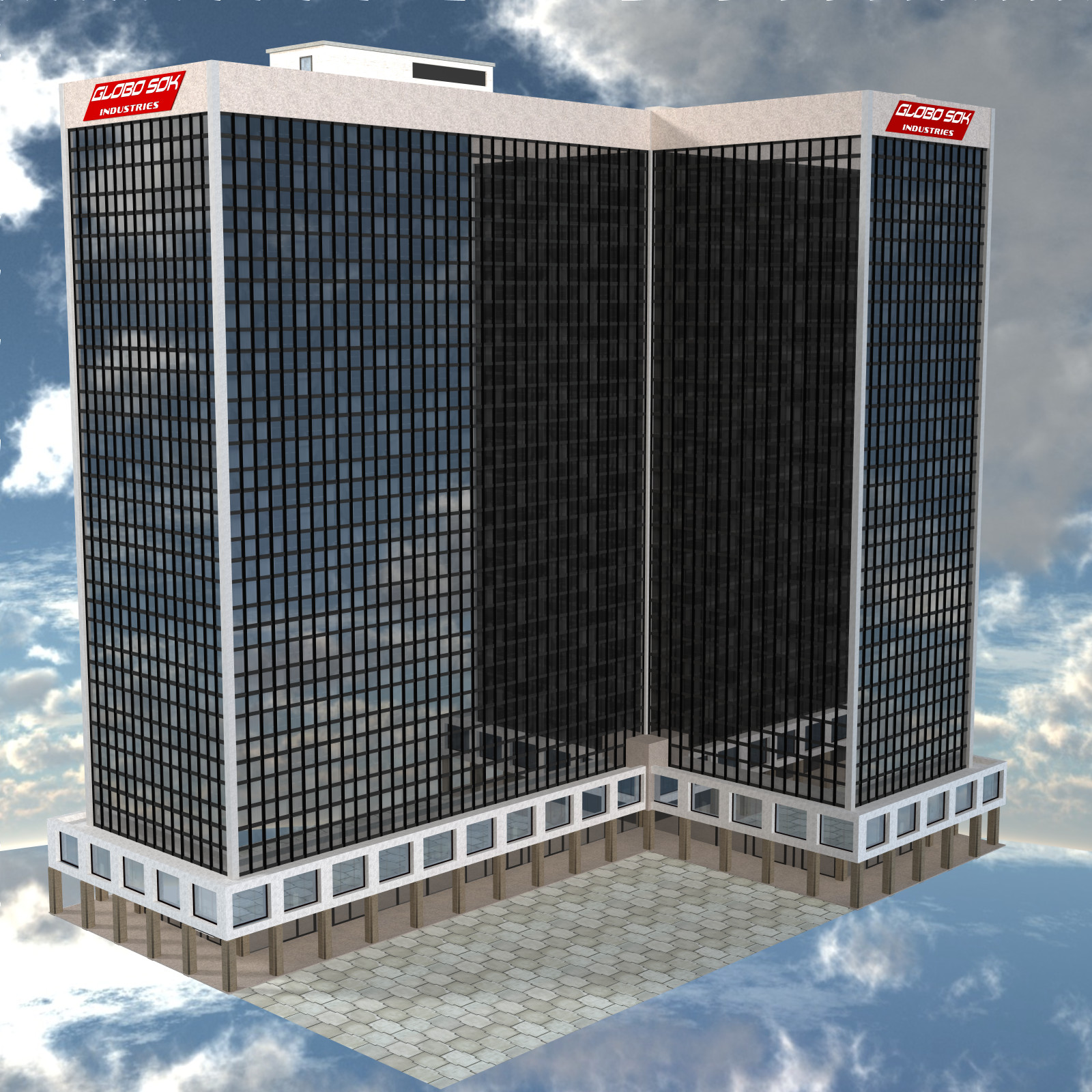 West Coast: Office Building 01 for Poser 7+ by N/A