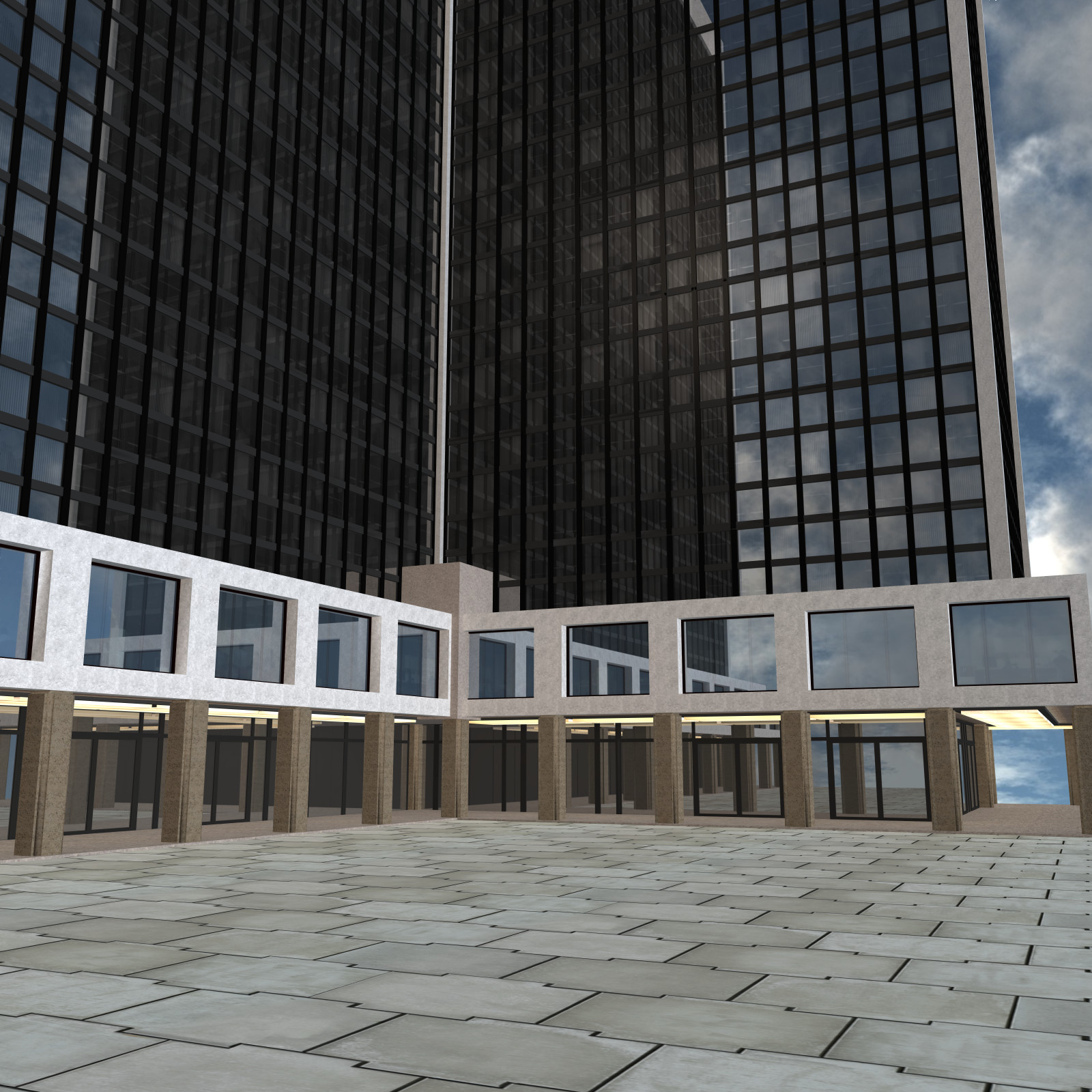 West Coast: Office Building 01 for Poser 7+ by N/A