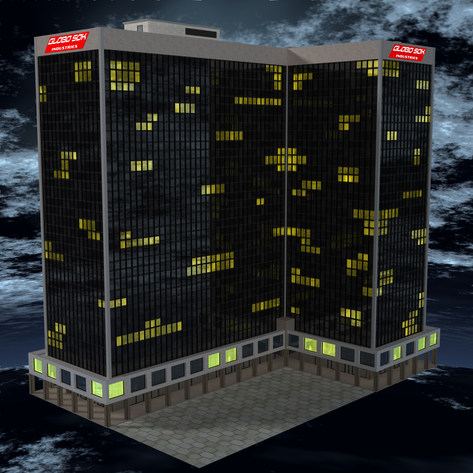 West Coast: Office Building 01 for Poser 7+ by N/A