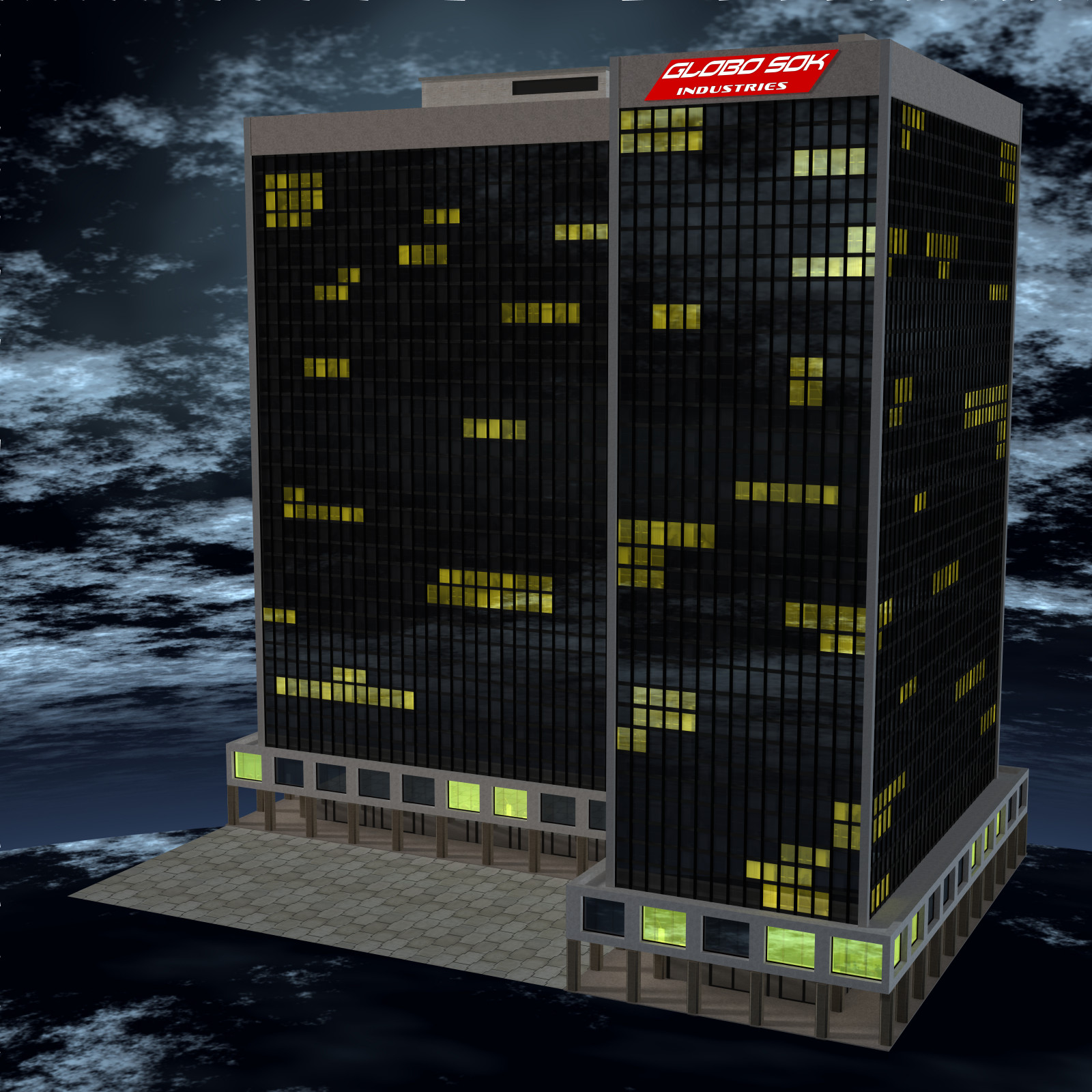West Coast: Office Building 01 for Poser 7+ by N/A