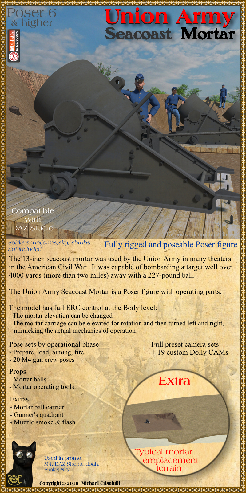 Union Army Seacoast Mortar by N/A