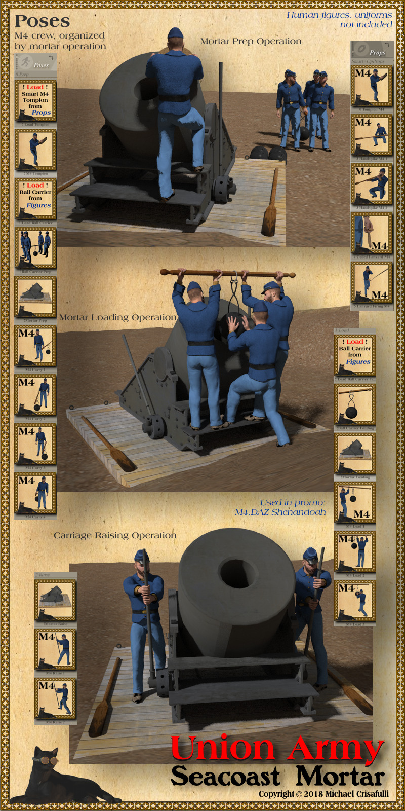 Union Army Seacoast Mortar by N/A