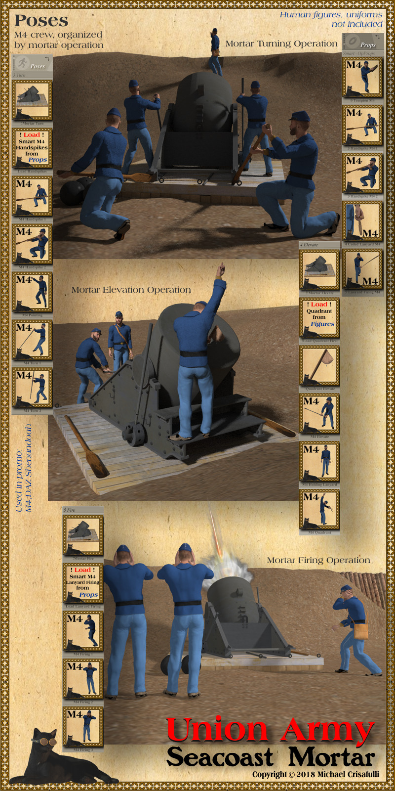 Union Army Seacoast Mortar by N/A