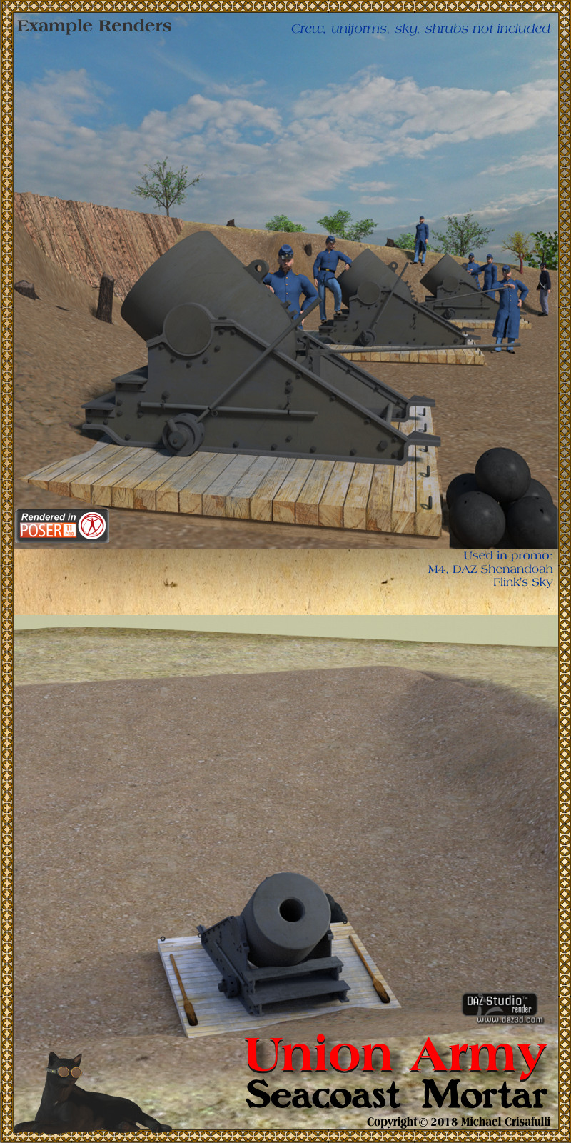 Union Army Seacoast Mortar by N/A
