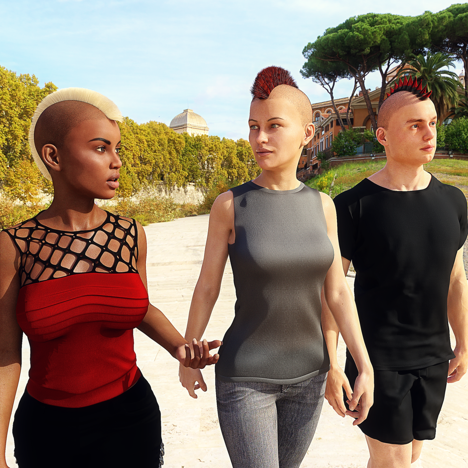 Mohawk for Genesis 8 Male and Female by N/A