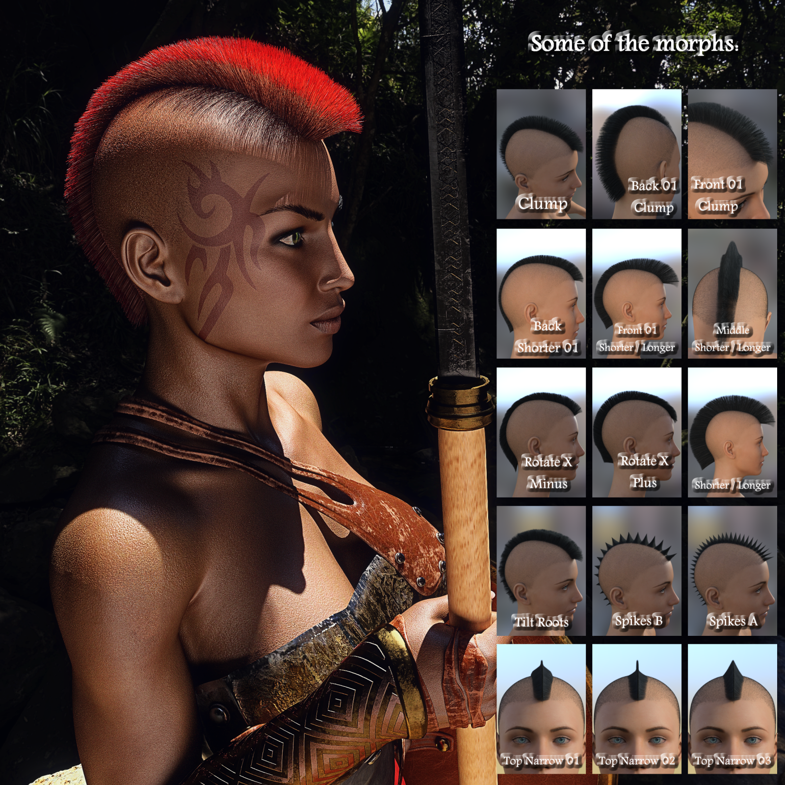 Mohawk for Genesis 8 Male and Female by N/A