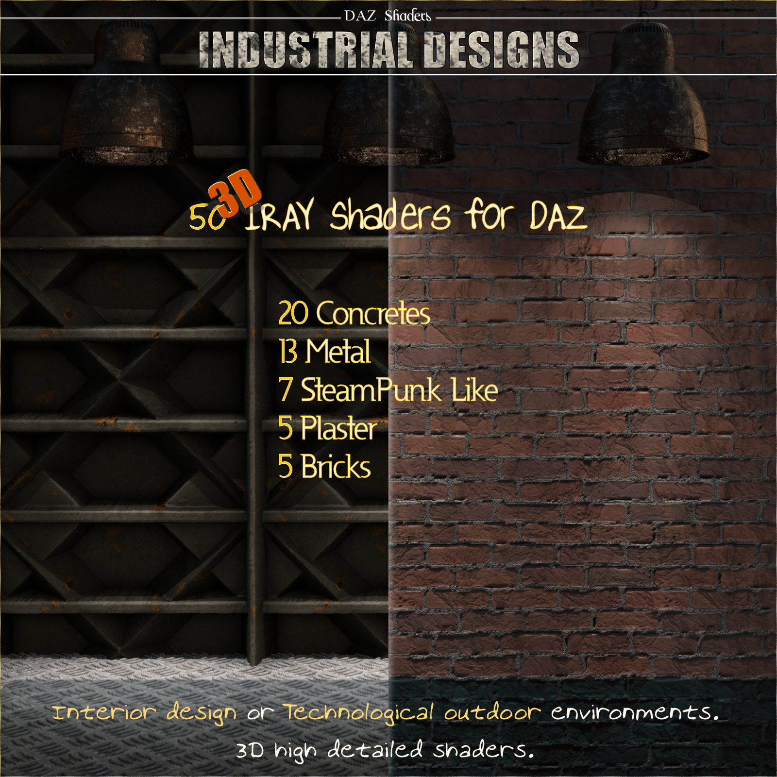 Industrial Designs - IRAY Shaders for DAZ by N/A
