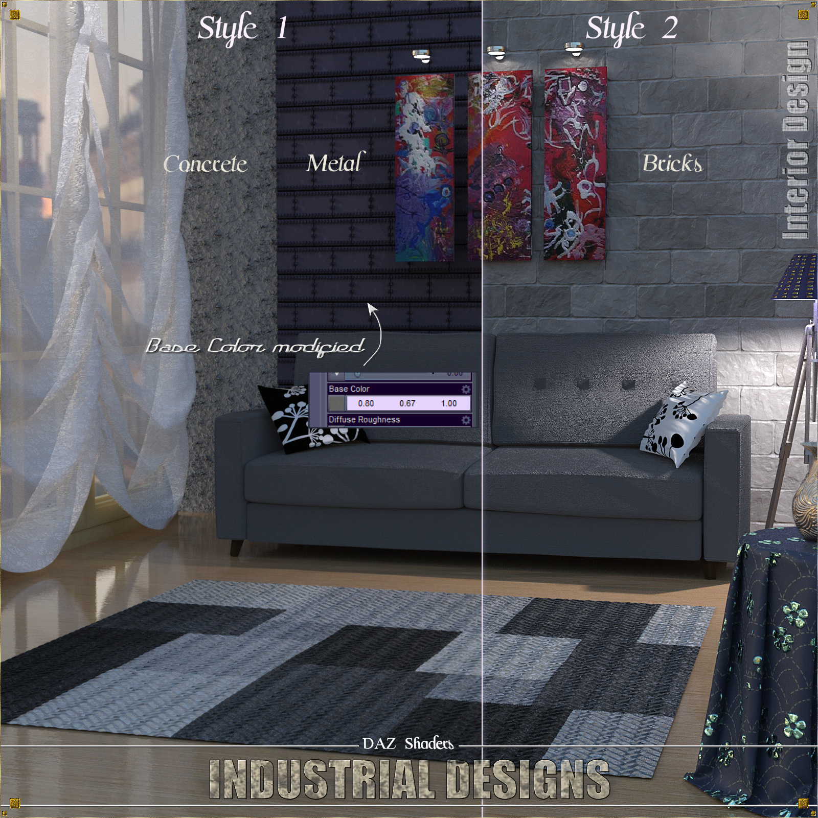 Industrial Designs - IRAY Shaders for DAZ by N/A