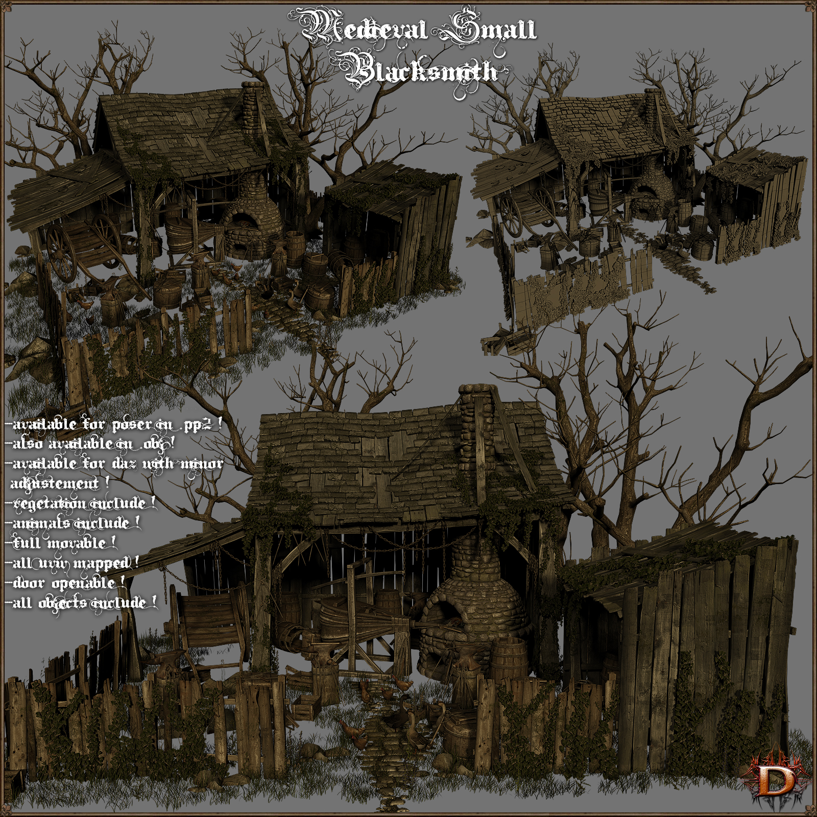 Medieval Small Blacksmith by N/A