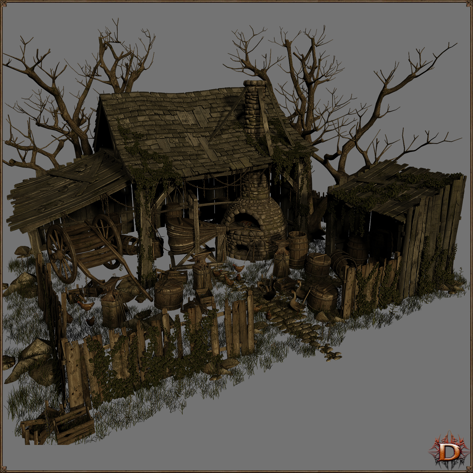 Medieval Small Blacksmith by N/A
