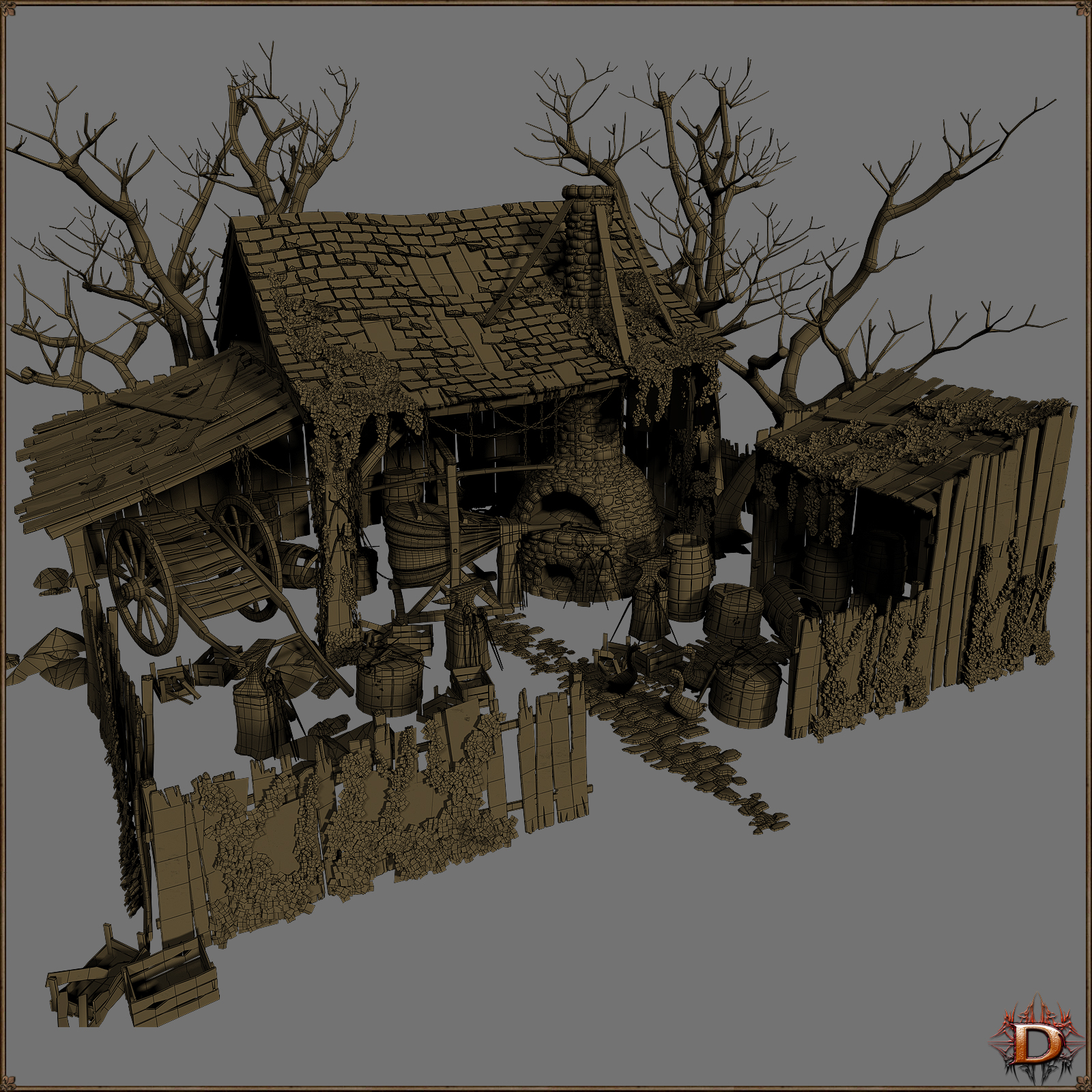 Medieval Small Blacksmith by N/A