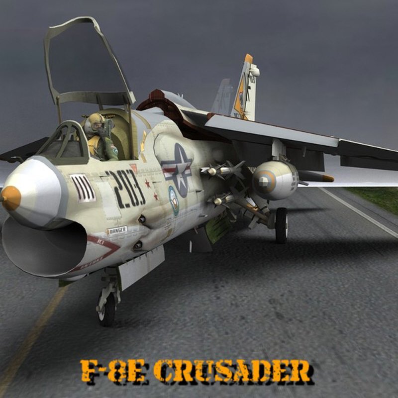 F8E Crusader for Poser by N/A