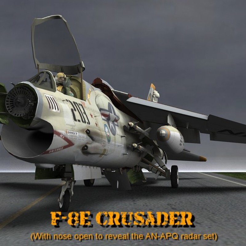F8E Crusader for Poser by N/A