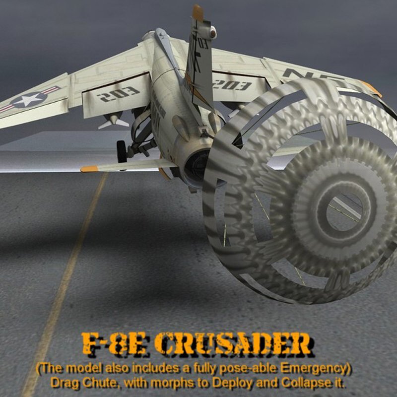 F8E Crusader for Poser by N/A