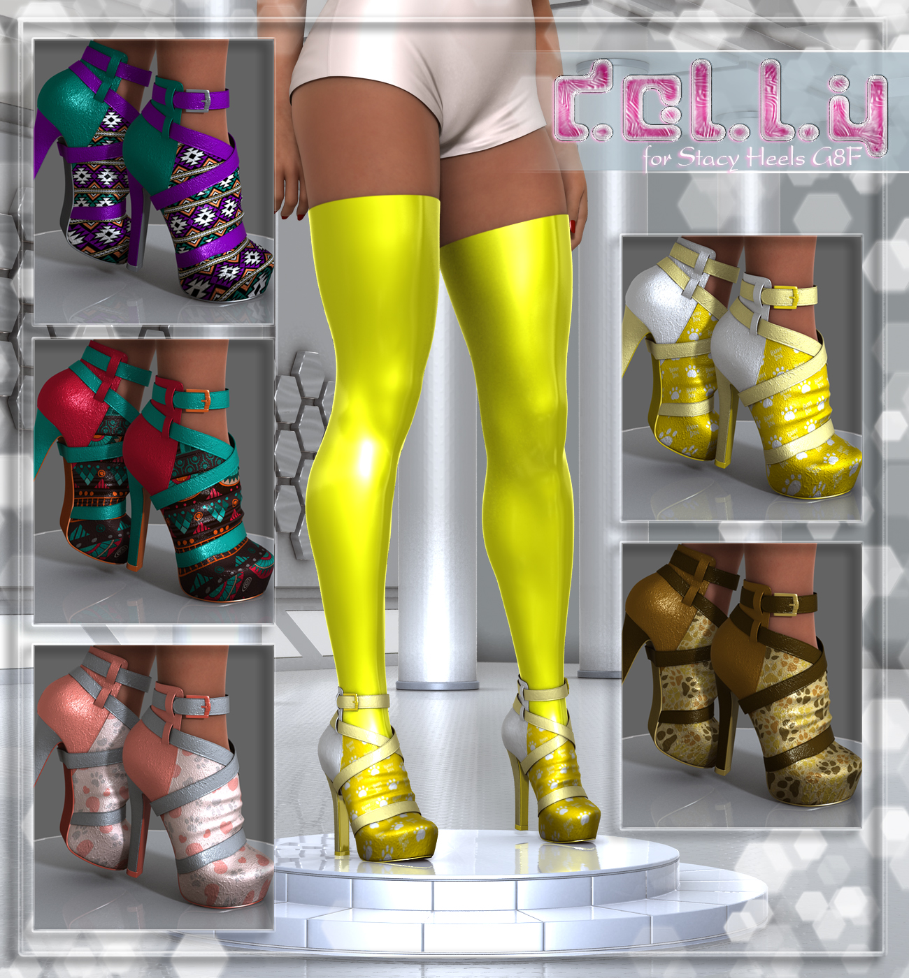 Dolly Stacy Heels G8F by N/A