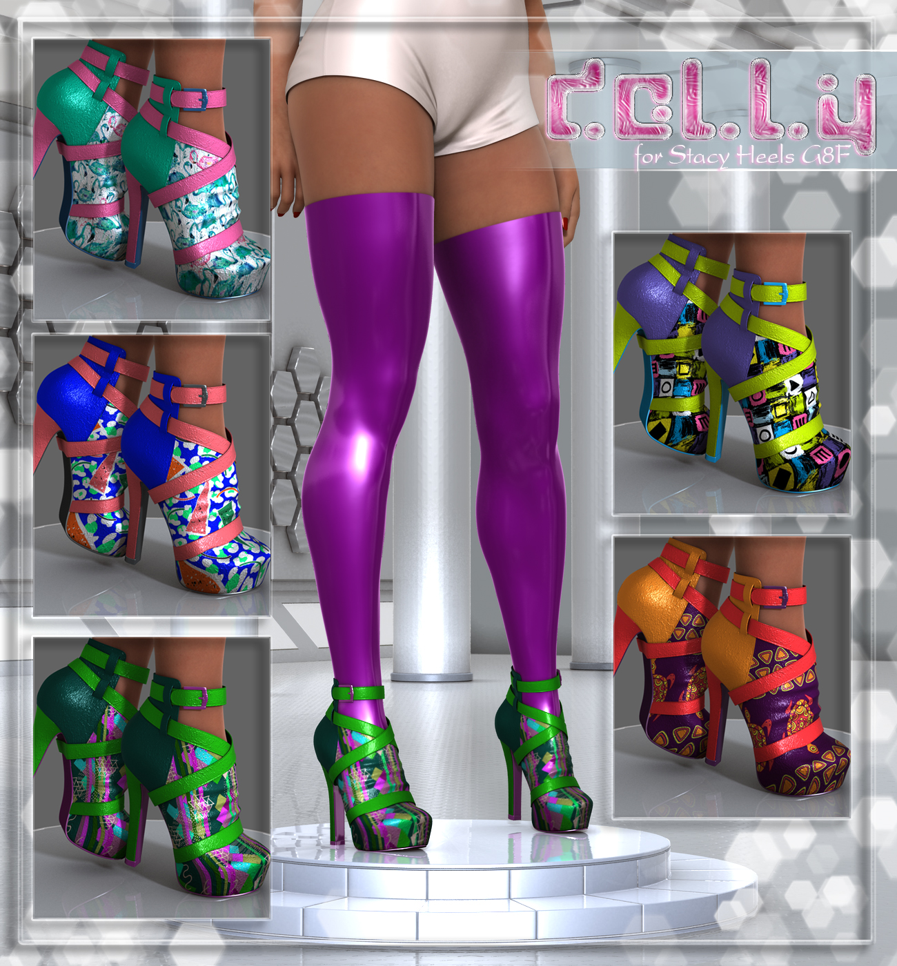 Dolly Stacy Heels G8F by N/A