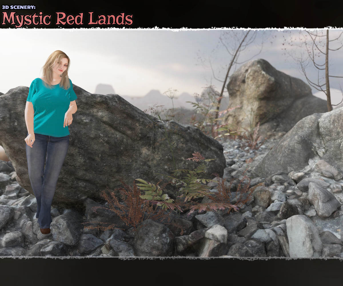 3D Scenery: Mystic Red Lands by N/A