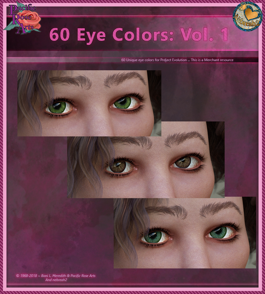 60 Eye Colors: Vol 1 MR for Project: Evolution by N/A