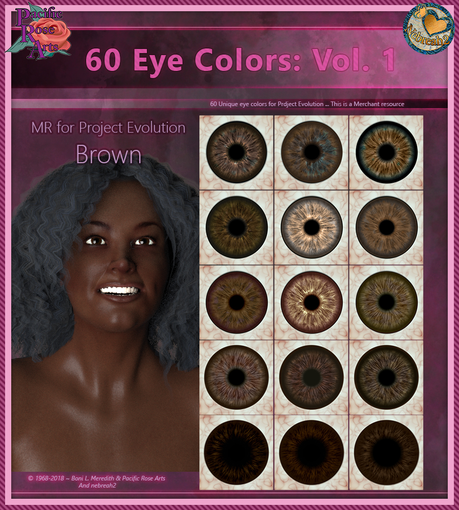 60 Eye Colors: Vol 1 MR for Project: Evolution by N/A