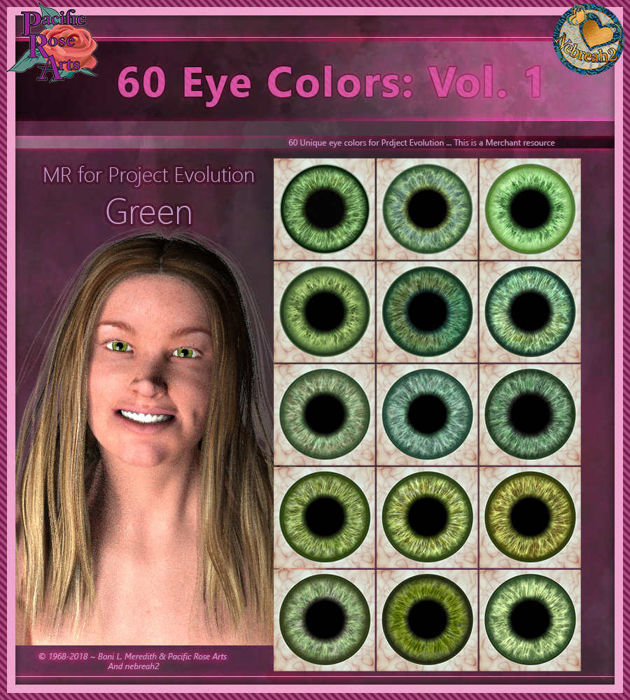 60 Eye Colors: Vol 1 MR for Project: Evolution by N/A