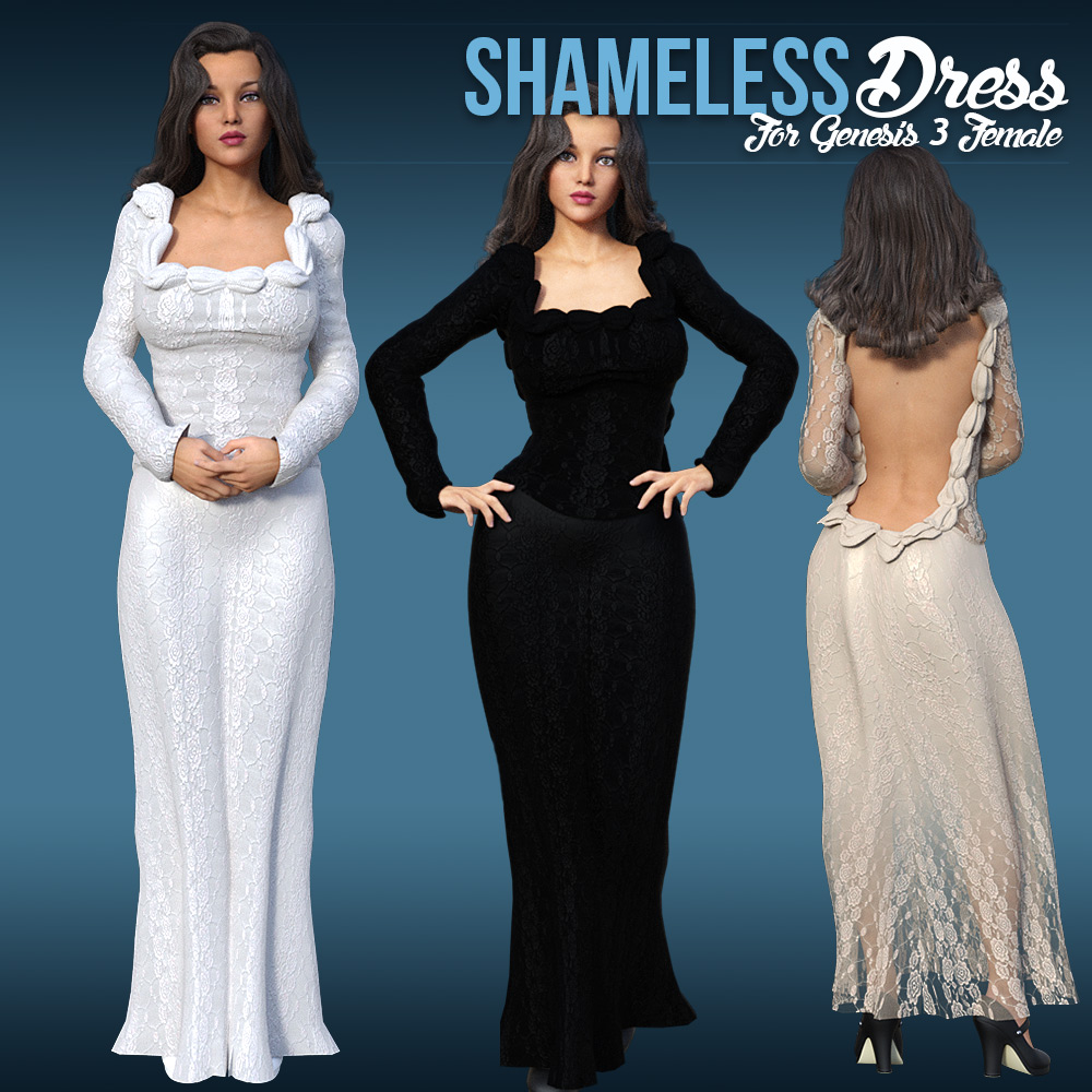 Shameless Dress for G3 females by N/A