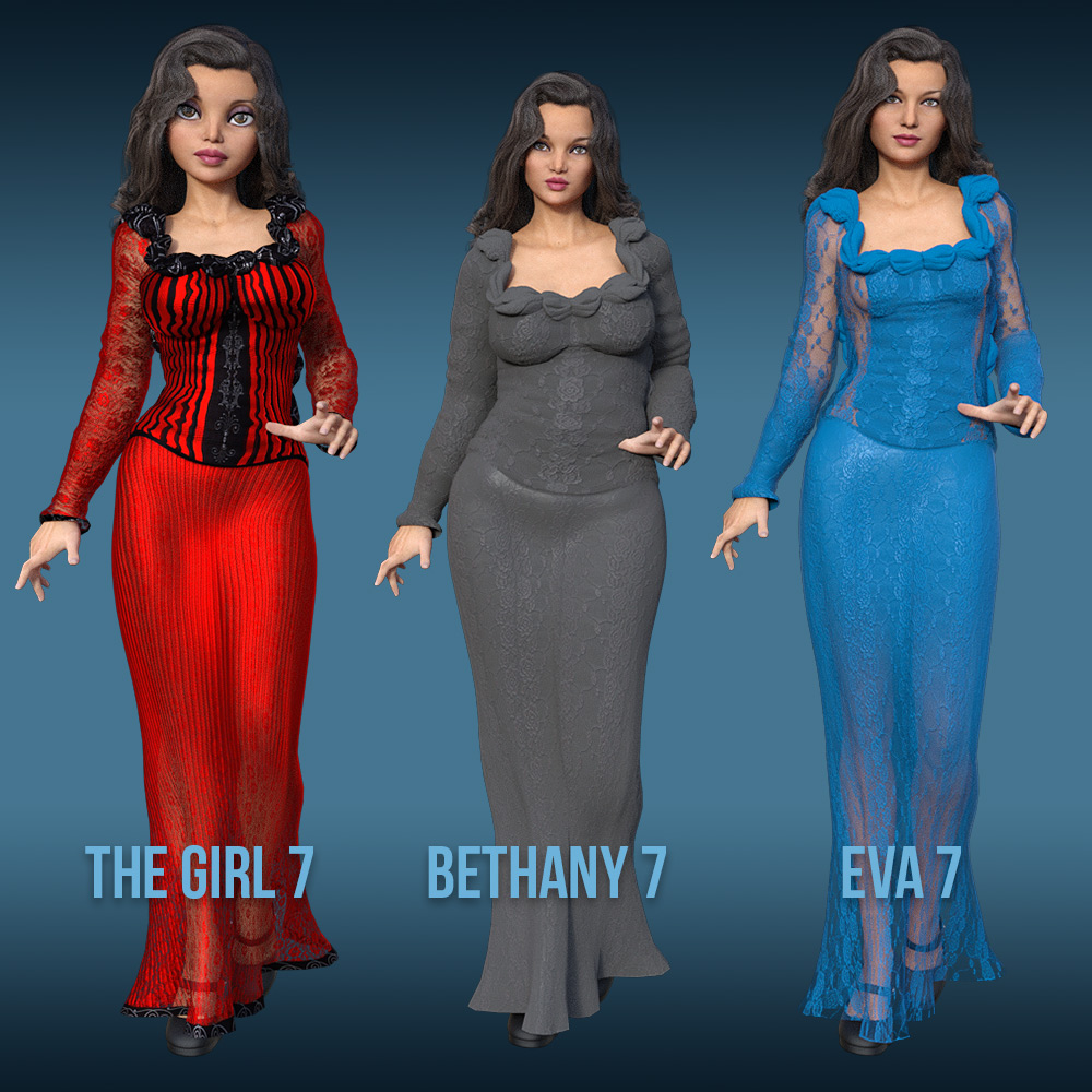 Shameless Dress for G3 females by N/A