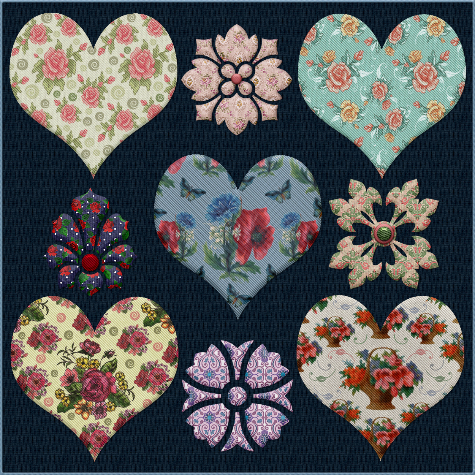 Vintage Floral Treasures PS Layer Styles by N/A