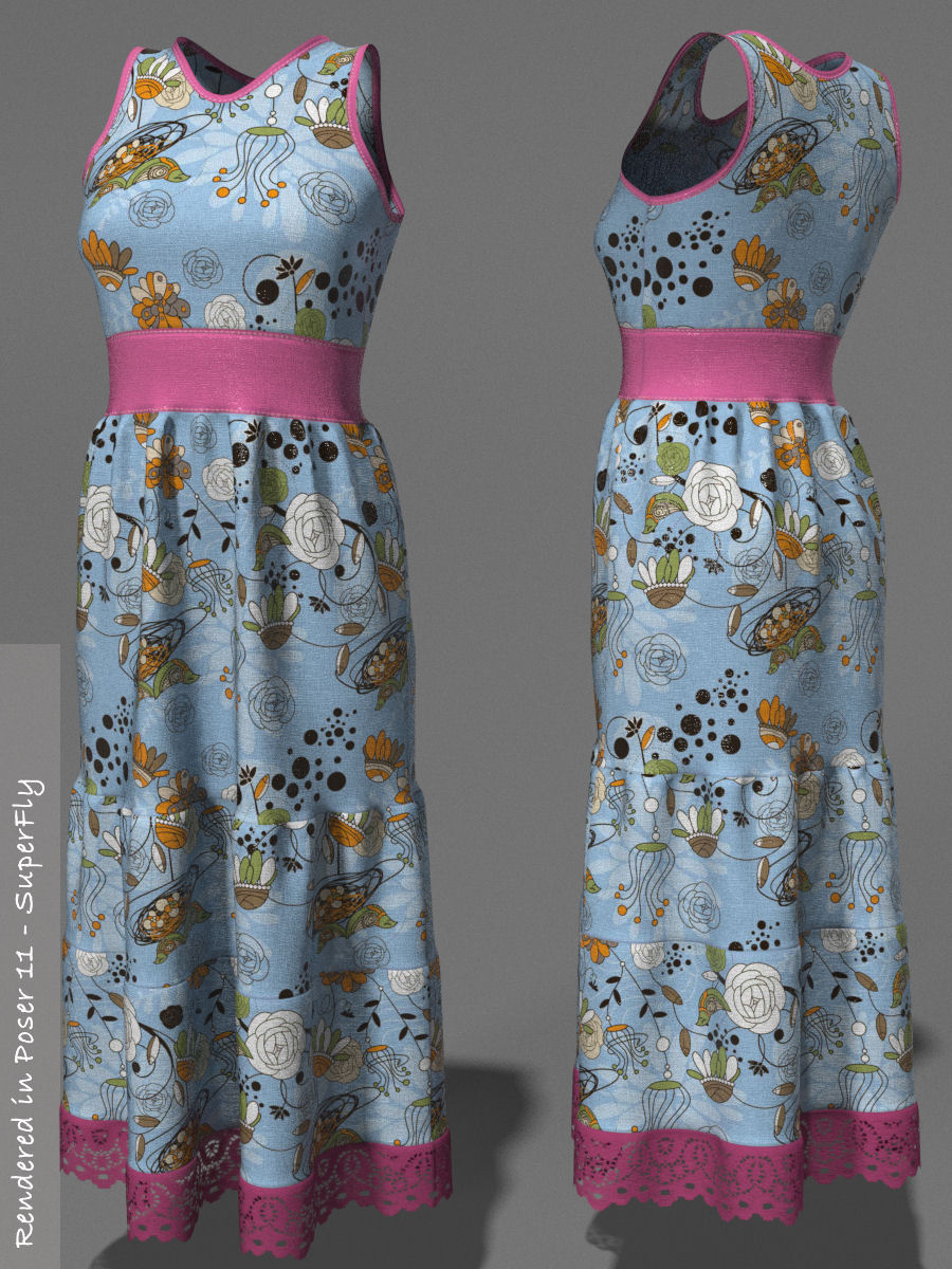 Flowers for PE Summer Ruffledress by N/A