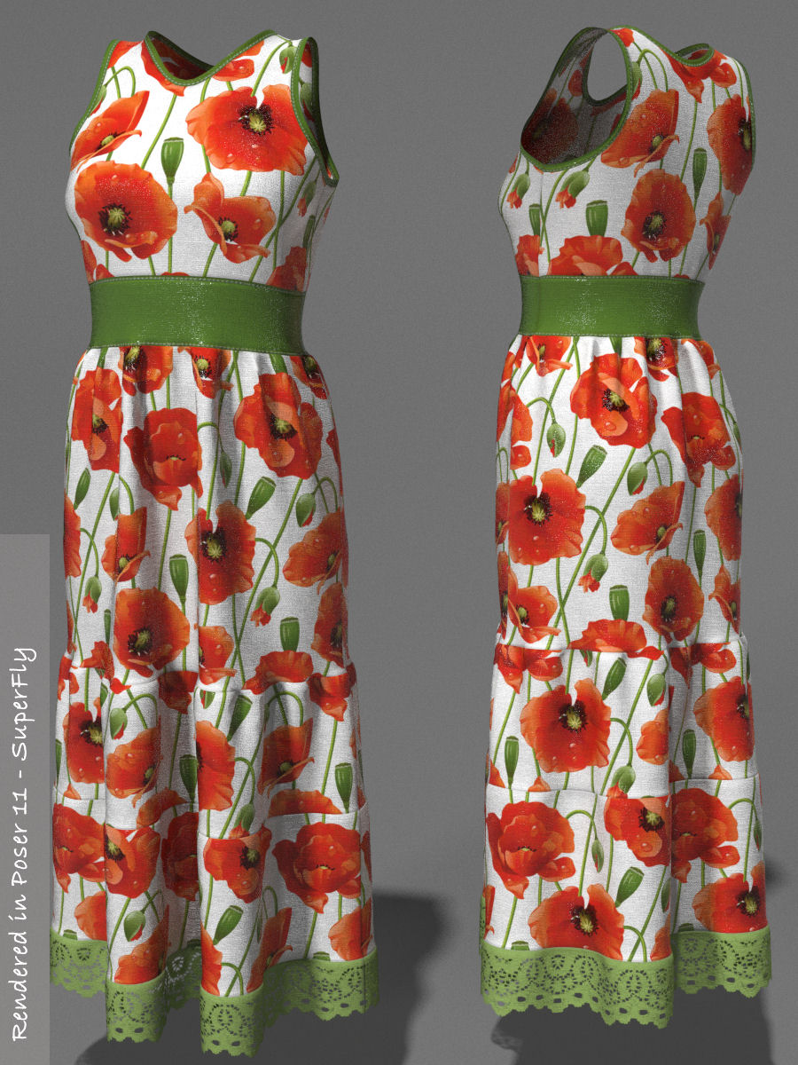 Flowers for PE Summer Ruffledress by N/A
