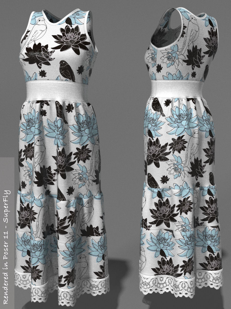 Flowers for PE Summer Ruffledress by N/A