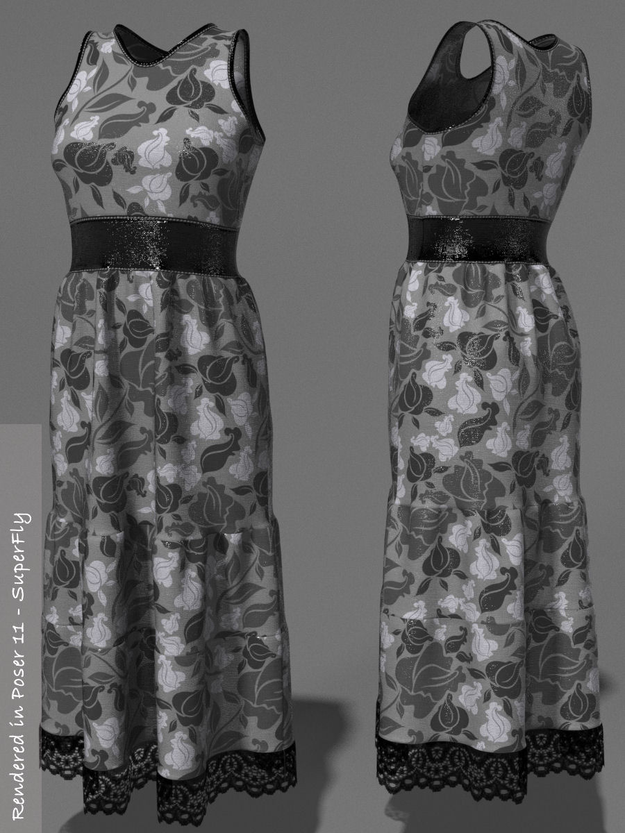 Flowers for PE Summer Ruffledress by N/A